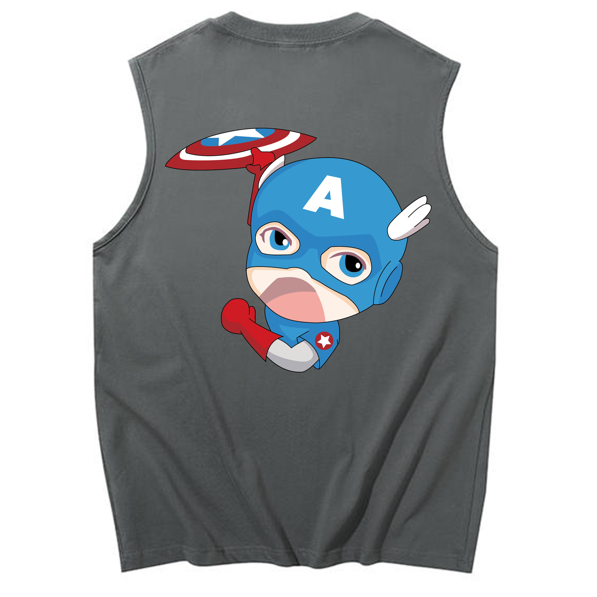 （画像用） アベンジャーズ The Avengers コットン100％タンクトップ（背面プリント）